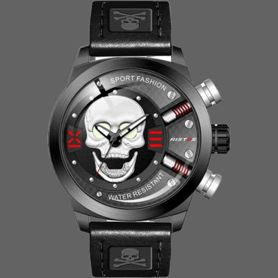 Reloj de Moda LONGBO 9439 Diseño Calavera Circular