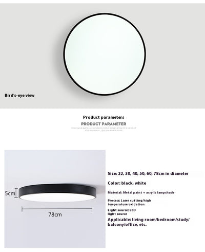 Lámpara LED Redonda de Techo para Dormitorio - Image 16