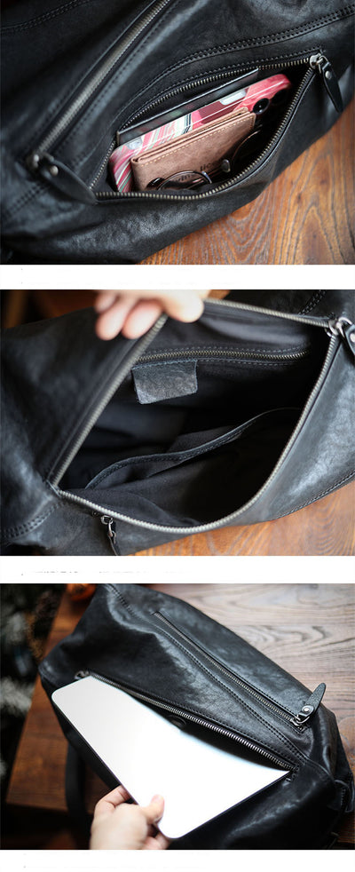 Bolsa Deportiva de Cuero para Hombre con Gran Capacidad - Image 11