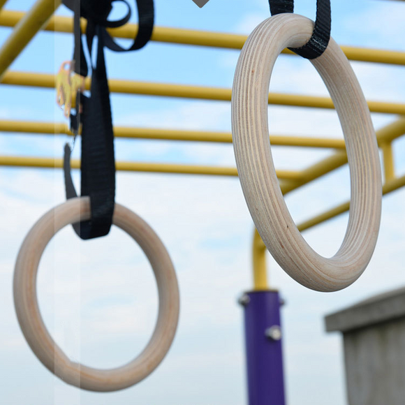 Anillas de Gimnasia en Madera de Abedul
