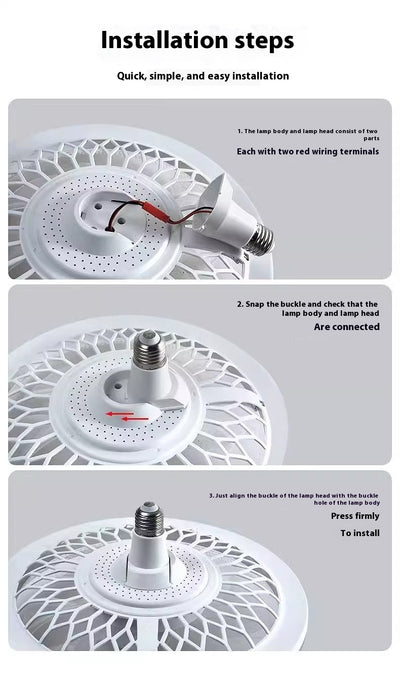Lámpara Ventilador LED con Control Remoto Integrado - Image 18