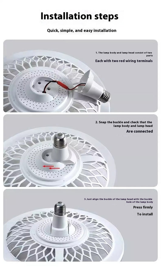 Lámpara Ventilador LED con Control Remoto Integrado - Image 18