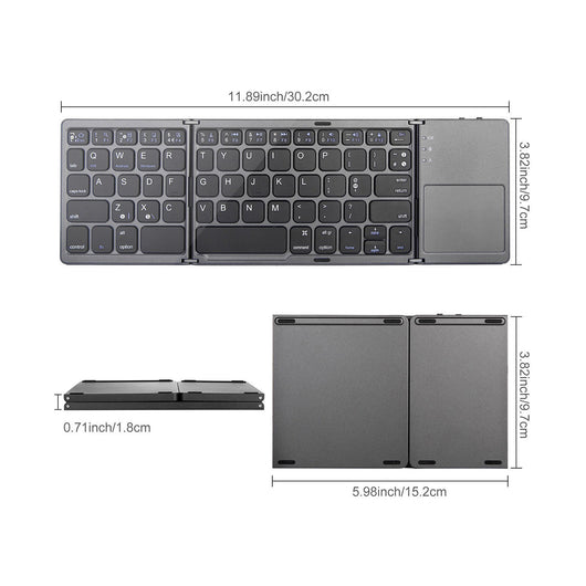 Teclado Bluetooth Plegable Portátil para Móvil y Computadora - Image 6