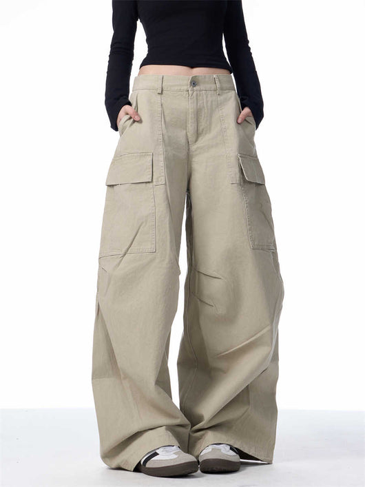 Pantalones Cargo Holgados para Mujer con Bolsillos Múltiples - Image 6
