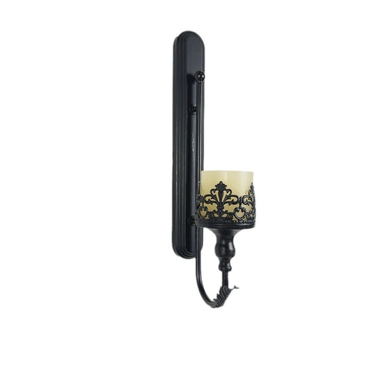 Candelabro Colgante de Hierro Forjado Negro para Decoración - Image 16