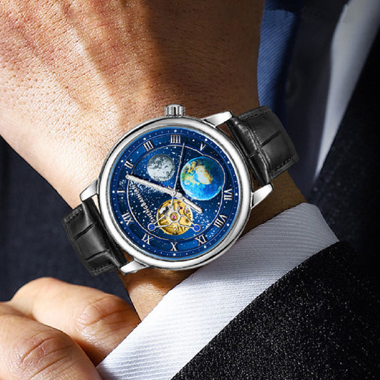 Reloj Hombre Luminoso Tierra Estrellada