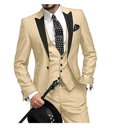 Traje de Tres Piezas para Novio y Padrino - Elegancia Completa para Bodas - Image 11