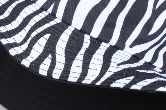 Gorra Pescador Cebra Estilo Coreano Trendy para Mujer - Image 2
