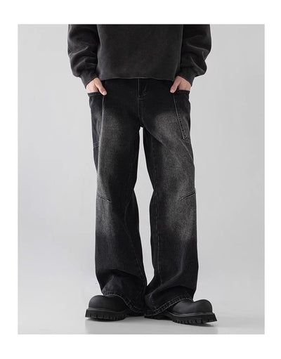 Jeans Rectos de Pierna Ancha y Corte Holgado para Hombre - Image 10