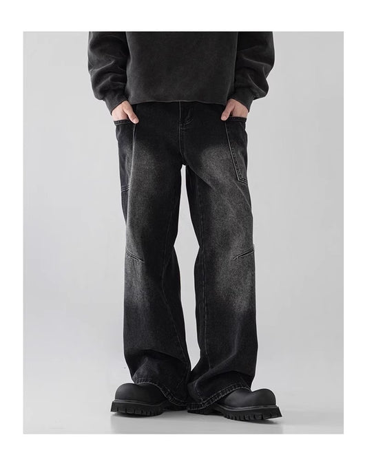 Jeans Rectos de Pierna Ancha y Corte Holgado para Hombre - Image 10