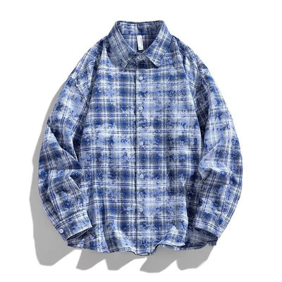 Camisa Suelta Manga Larga Estilo Japonés y Coreano para Hombre - Image 6