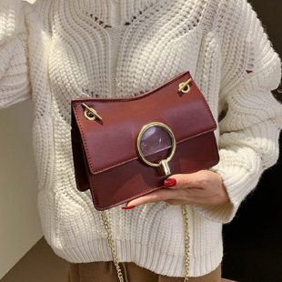 Bolso Cuadrado Pequeño con Cadena de Moda - Image 11