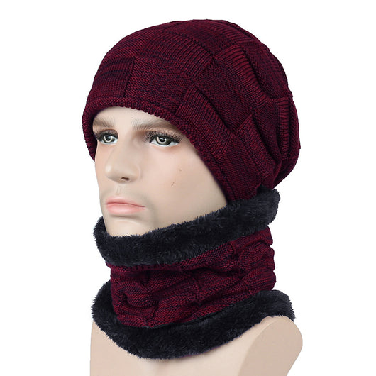 Gorro de Lana Cuadros Térmico para Hombre - Invierno y Otoño - Image 13
