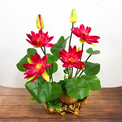 Lirio Acuático Decorativo con Buda para el Hogar - Image 13