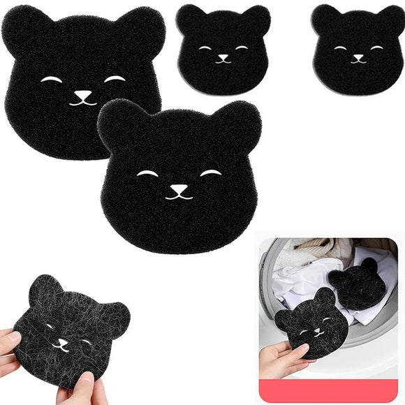 Bola de Limpieza con Forma de Oso - Removedor de Pelos para Lavadora y Ropa