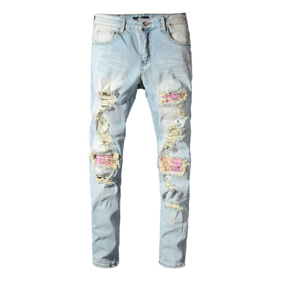 Pantalones Rotos con Parches de Colores - Image 4