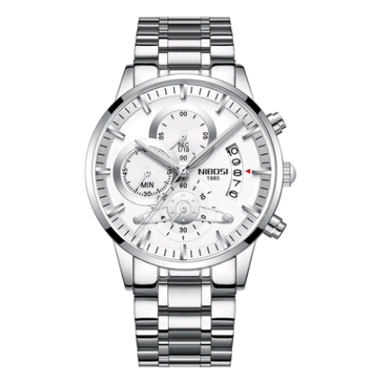 Reloj de Acero Inoxidable para Hombre - Sumergible con Cristal Luminoso - Image 8