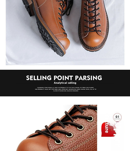 Botas Martin Altas Estilo Británico para Hombre - Image 8