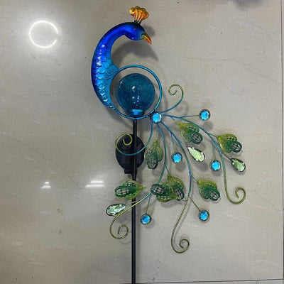 Lámpara Solar Decorativa Pavo Real para Jardín - Image 3