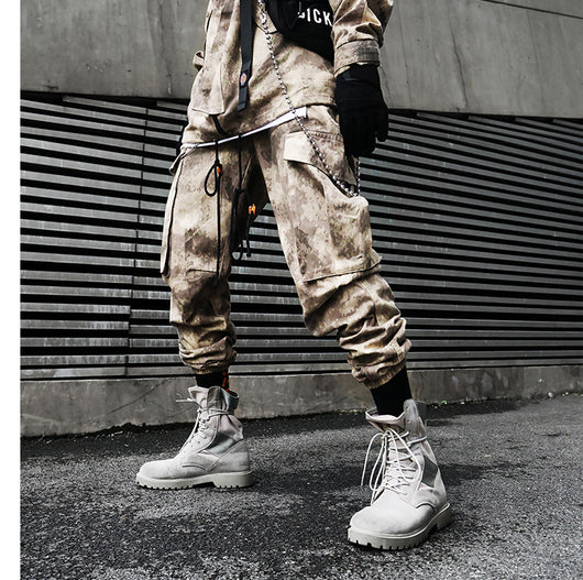 Pantalones Cargo Camuflaje Sueltos - Estilo Hip Hop Urbano para Hombre