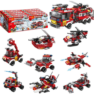 Bloques de Construcción 8-en-1 Brigada de Bomberos de la Ciudad - Image 3