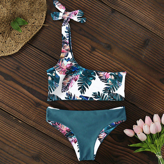 Bikini Asimétrico de Talle Bajo Sexy para Mujer - Image 14