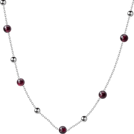 Collar de Granate en Plata 925 - Cadena Escote - Image 9