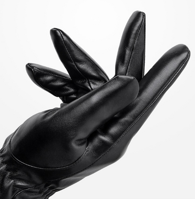 Guantes de Invierno de Cuero PU para Hombre, Cálidos y para Pantalla Táctil - Image 3