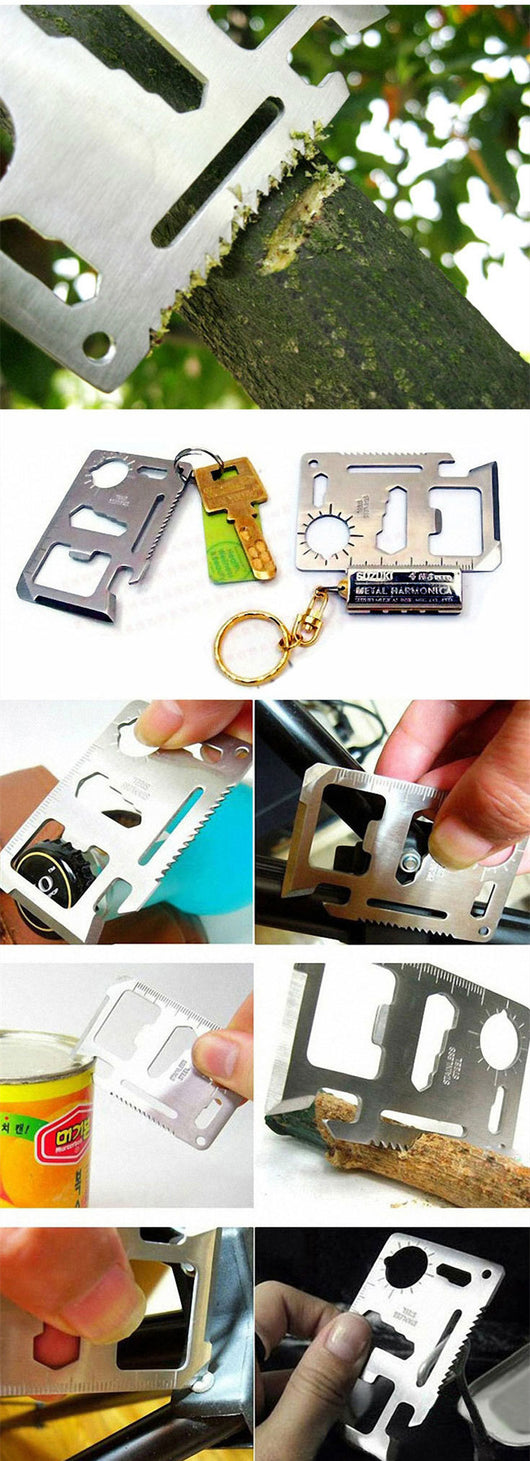 Tarjeta Herramienta Multiusos Táctica para Camping y Supervivencia - Image 9