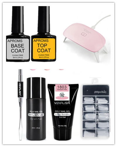 Kit Completo de Gel de Uñas Venalisa - Constructor Transparente y Camuflaje Jelly - Image 6