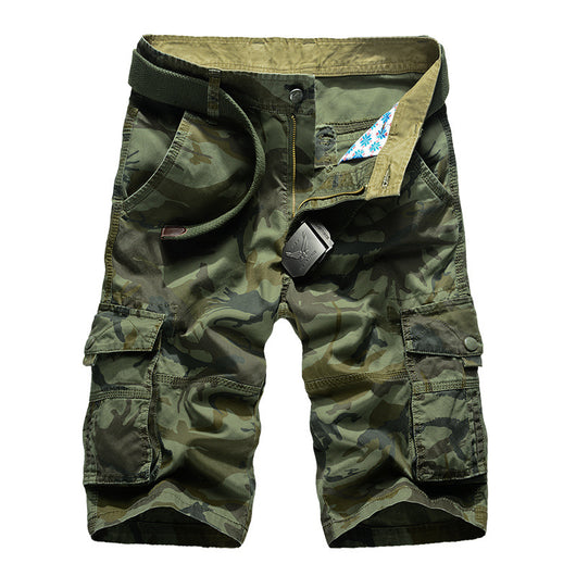 Pantalones Cortos Cargo Camuflaje Algodón para Hombre - Comodidad Relajada Verano - Image 3