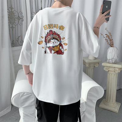Playera Suelta para Parejas al Estilo Coreano Trendy - Image 12