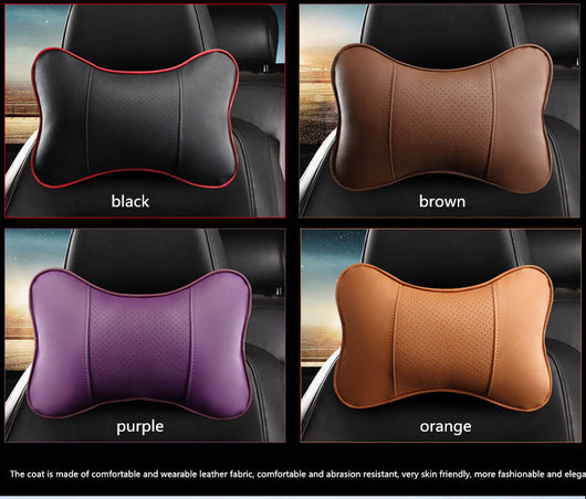 Juego de 2 Almohadas Cervicales 3D en Cuero Artificial Premium - Image 4