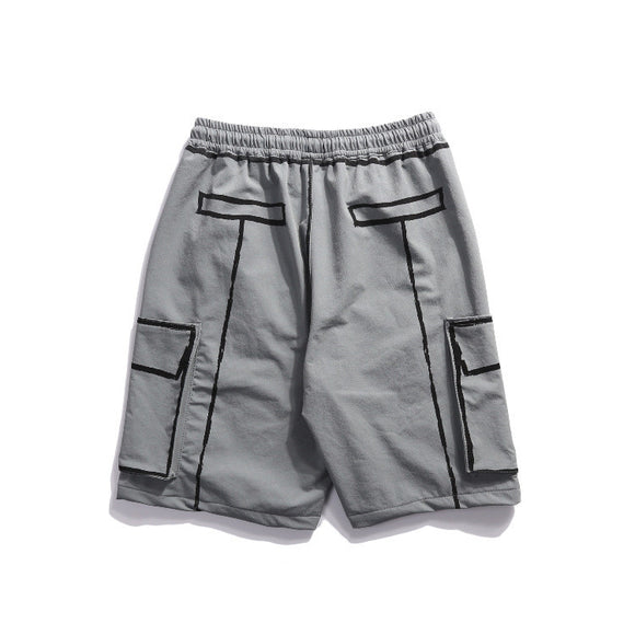 Shorts de Trabajo Artesanal con Diseño Retro