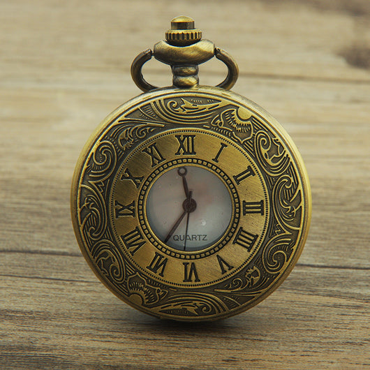 Reloj de Bolsillo Cuarzo Bronce Clásico