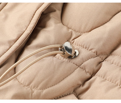 Abrigo de Lana con Relleno para Invierno - Cuello Solapa Mujer - Image 17