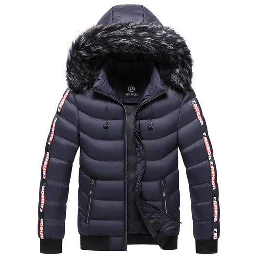 Abrigo Acolchado con Capucha Estilo Coreano para Hombre Otoño-Invierno - Image 12