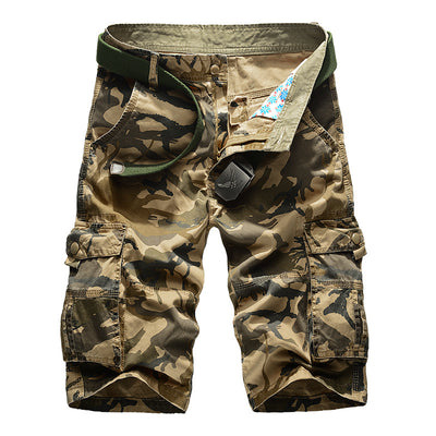 Pantalones Cortos Cargo Camuflaje Algodón para Hombre - Comodidad Relajada Verano - Image 4