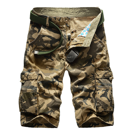 Pantalones Cortos Cargo Camuflaje Algodón para Hombre - Comodidad Relajada Verano - Image 4