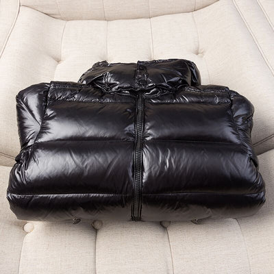 Chaqueta Acolchada de Plumas de Pato Blanco Cálido para Hombre - Image 5