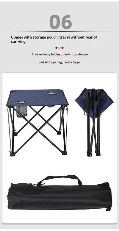 Juego de Mesa y Silla Plegable para Camping - Tela Impermeable Oxford - Image 15