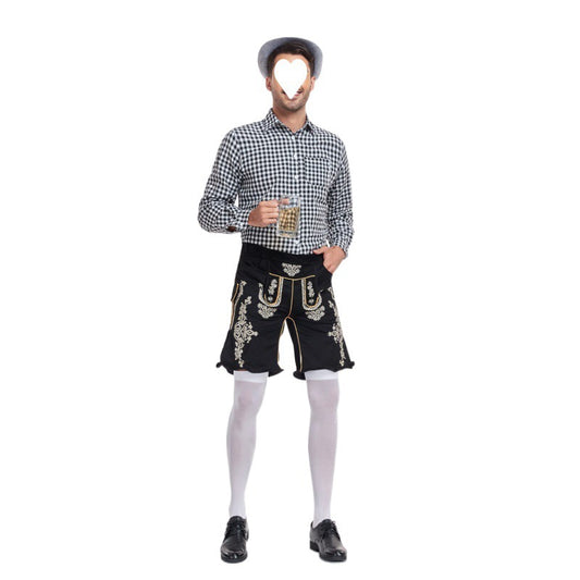 Camisa Cuadros para Festival de Cerveza - Estilo Clásico Masculino