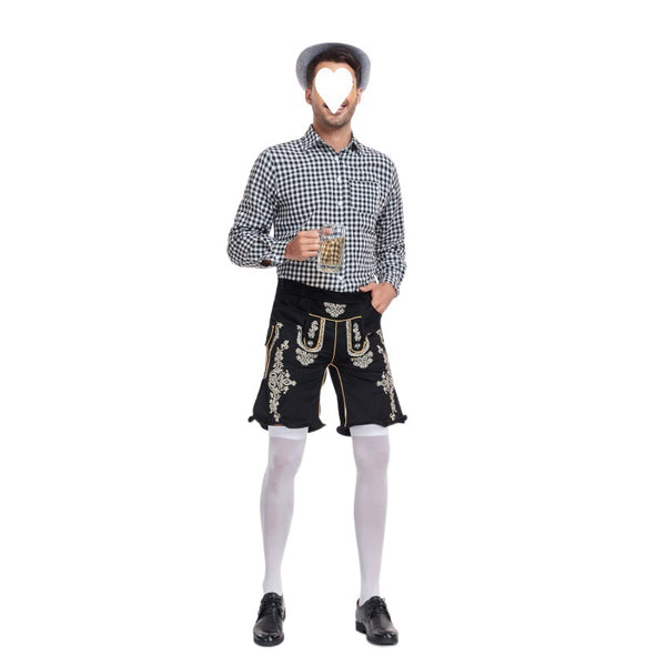 Camisa Cuadros para Festival de Cerveza - Estilo Clásico Masculino