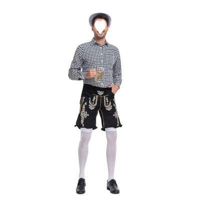 Camisa Cuadros para Festival de Cerveza - Estilo Clásico Masculino