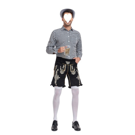 Camisa Cuadros para Festival de Cerveza - Estilo Clásico Masculino