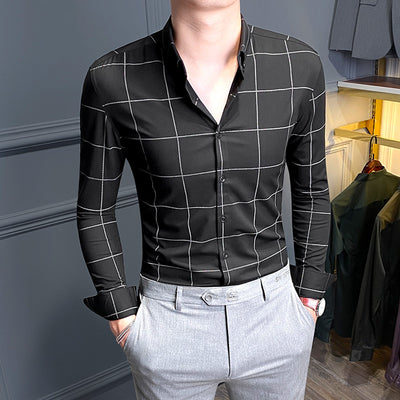 Camisa de Cuadros para Hombre de Manga Larga - Image 10