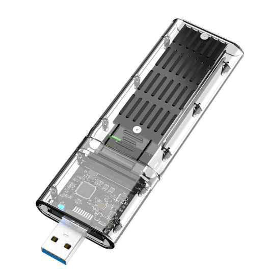 Caja Protectora para Disco Duro Móvil USB - Diseño Transparente y Creativo - Image 6