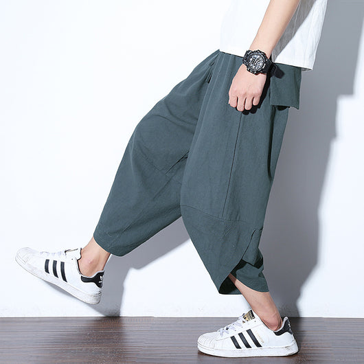 Pantalones Harem Vintage para Hombre - Comodidad y Estilo Retro - Image 20