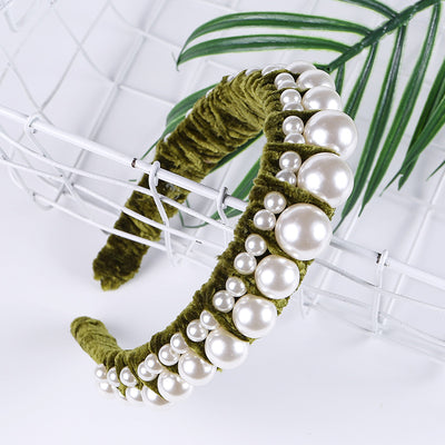 Cinta para cabello de terciopelo dorado - Image 9