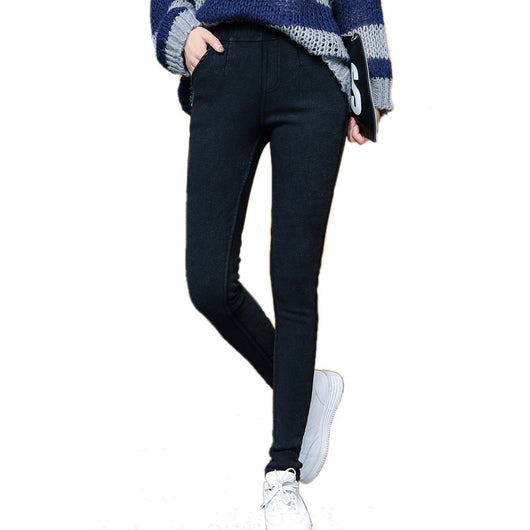 Leggings Denim Elástico con Efecto Arena Lavada - Image 6